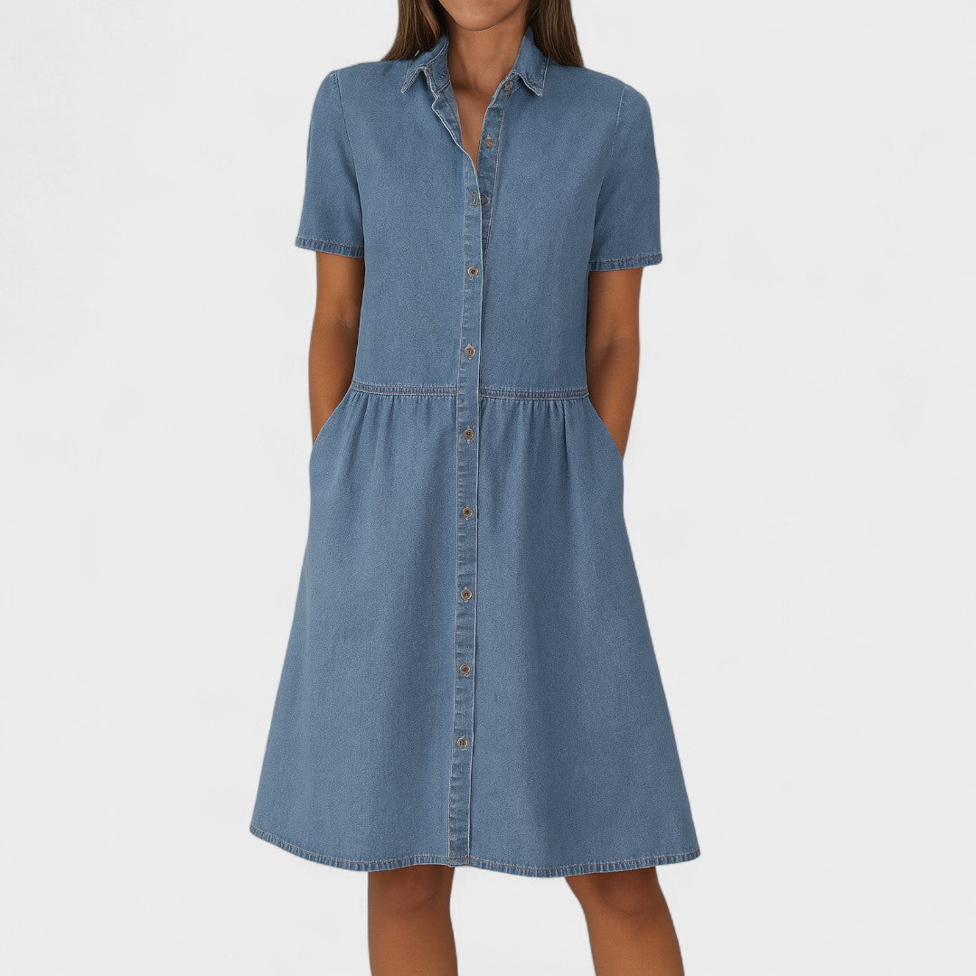 Isabela – Vestido casual de denim