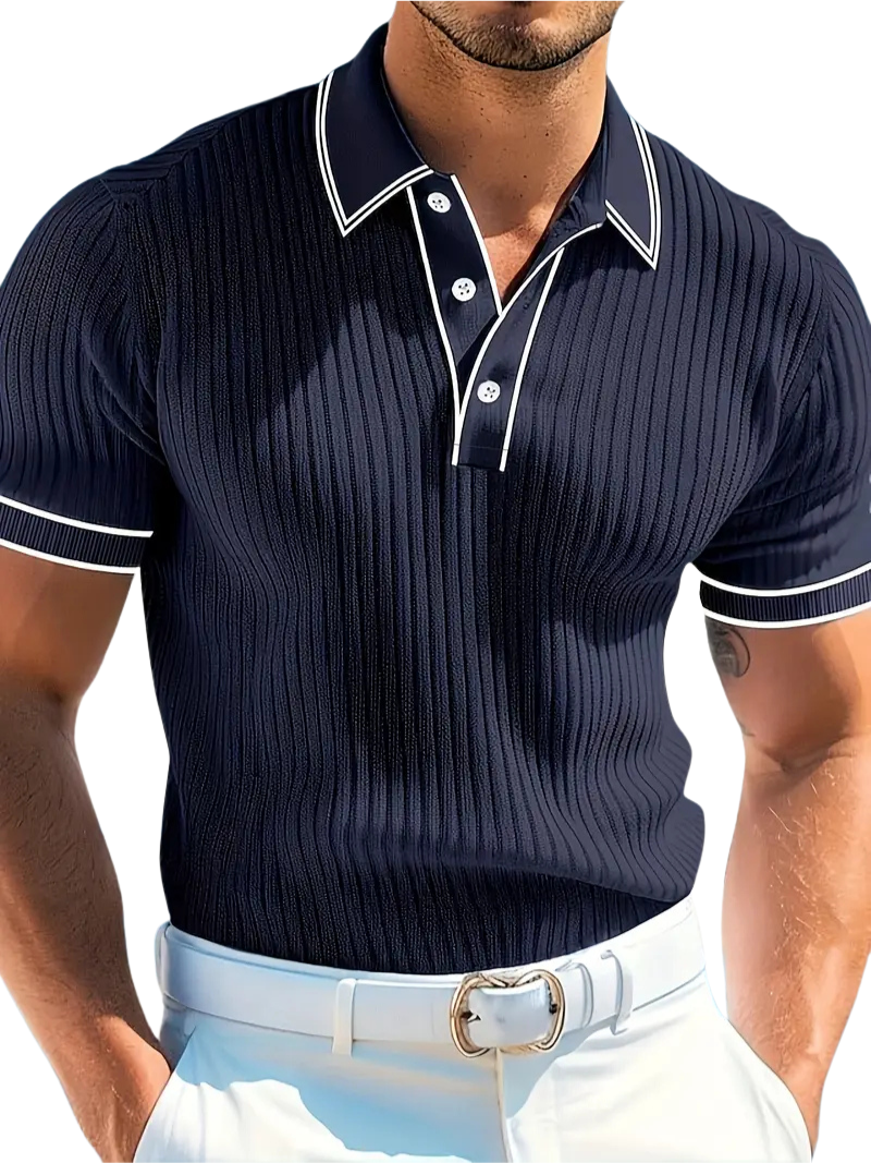 Savrani™ | Polo elegante de mangas cortas