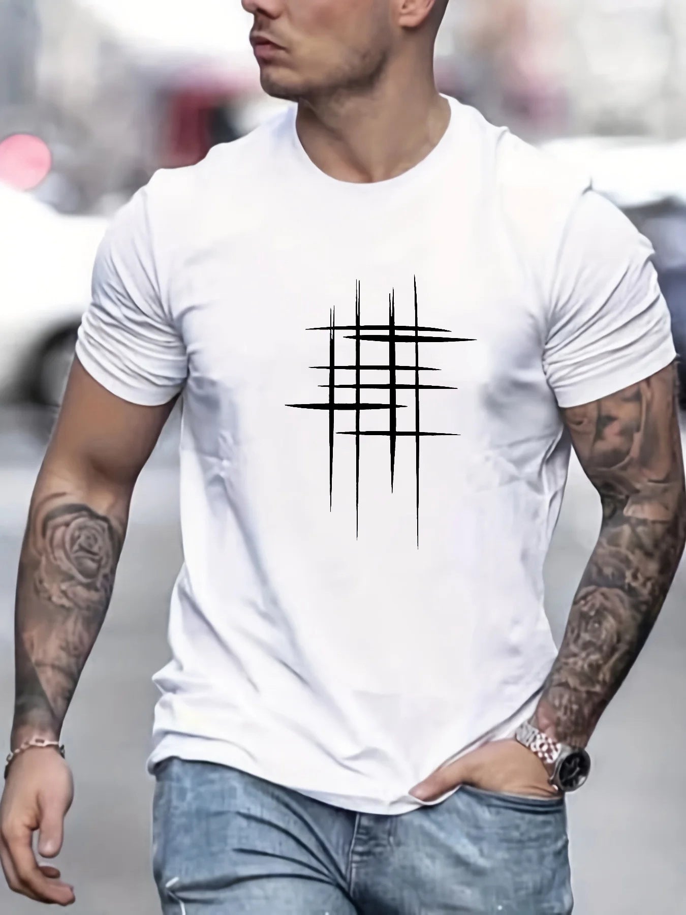 Savrani™ | Camiseta elegante de manga corta con impresión gráfica