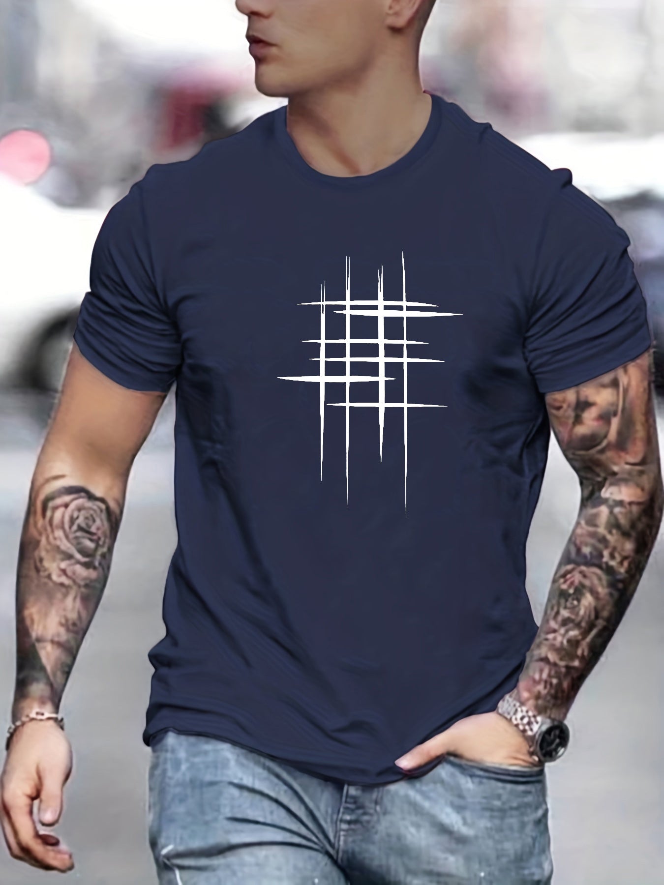Savrani™ | Camiseta elegante de manga corta con impresión gráfica