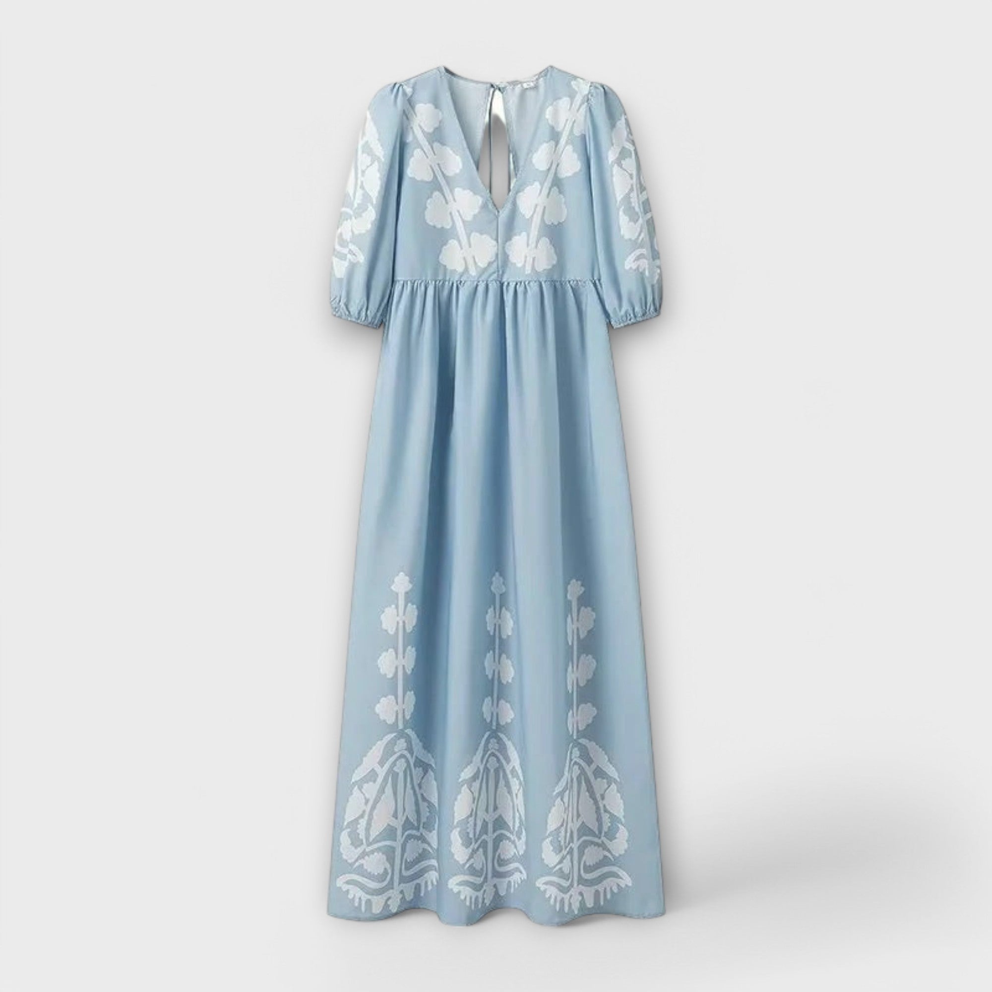 Sílvia - Vestido Estampado para una Elegancia Sin Esfuerzo