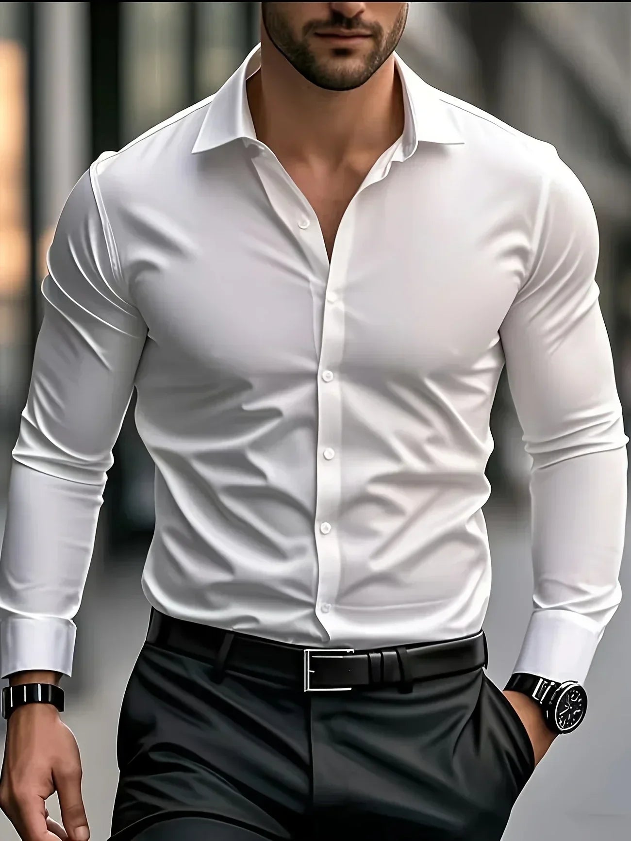 Savrani™ | Camisa elegante de mangas largas con botones
