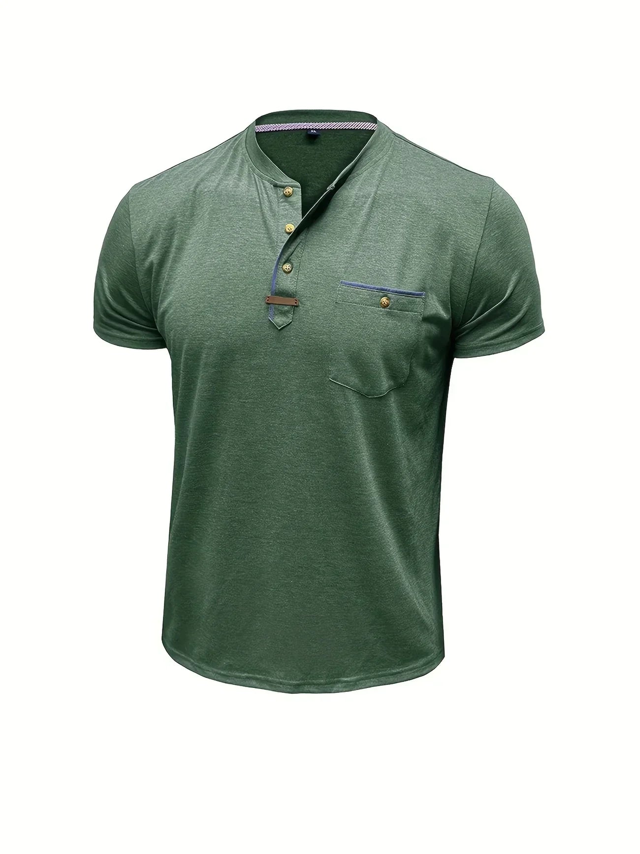 Savrani™ | Camiseta elegante con cuello redondo y bolsillo