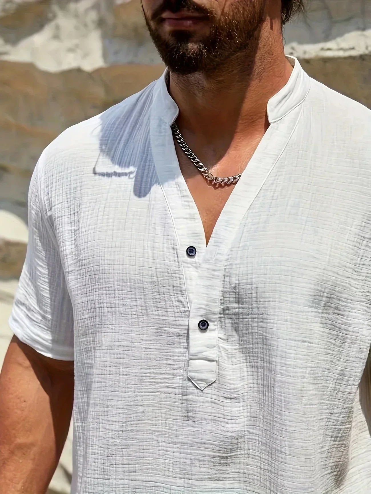 Savrani™ | Camisa de verano elegante con cuello alto
