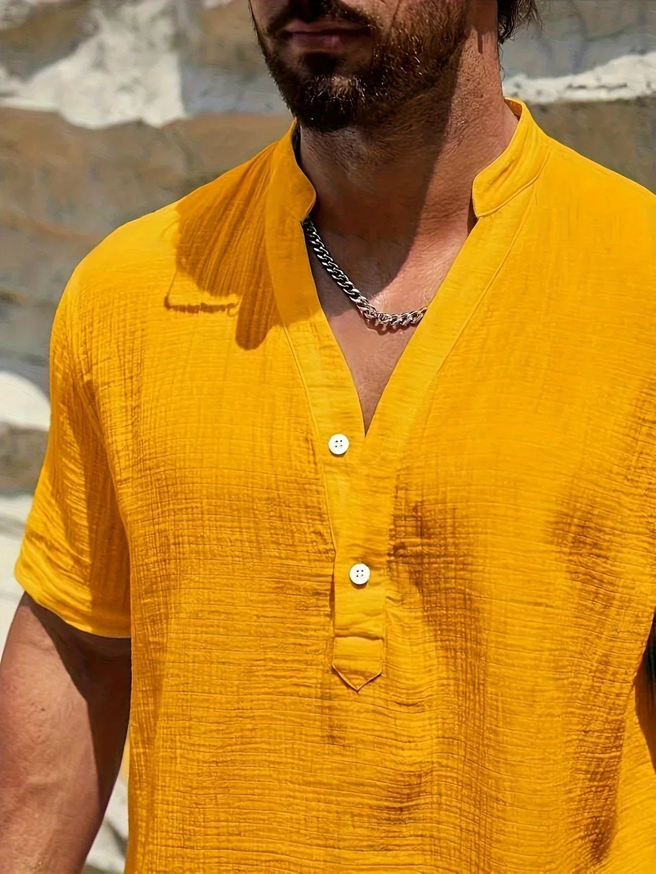 Savrani™ | Camisa de verano elegante con cuello alto