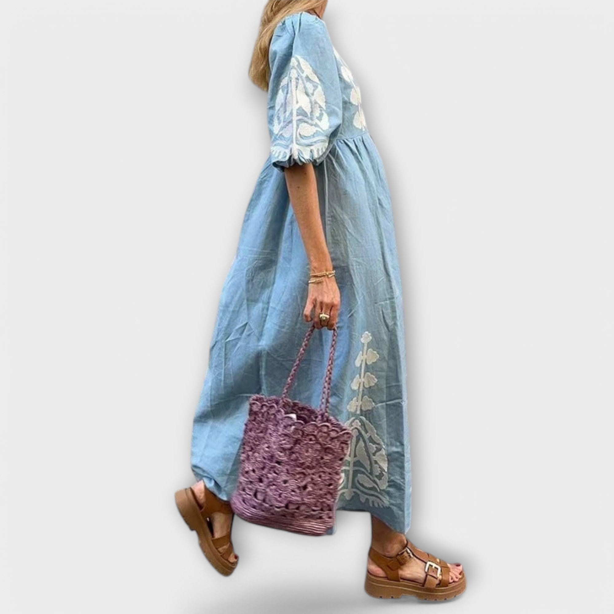 Sílvia - Vestido Estampado para una Elegancia Sin Esfuerzo