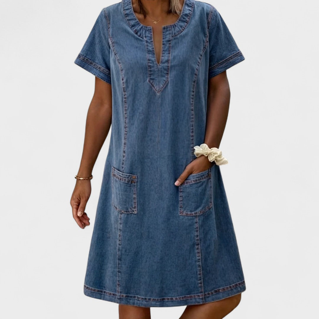 Julia - Vestido de mezclilla suave