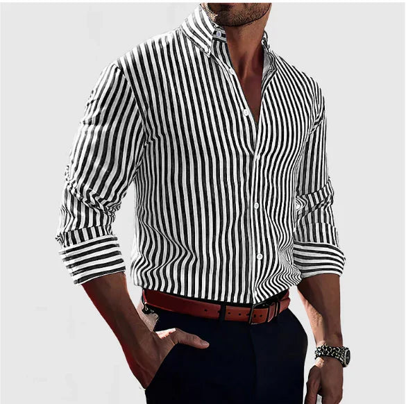 Savrani™ | Camisa Confidence a rayas