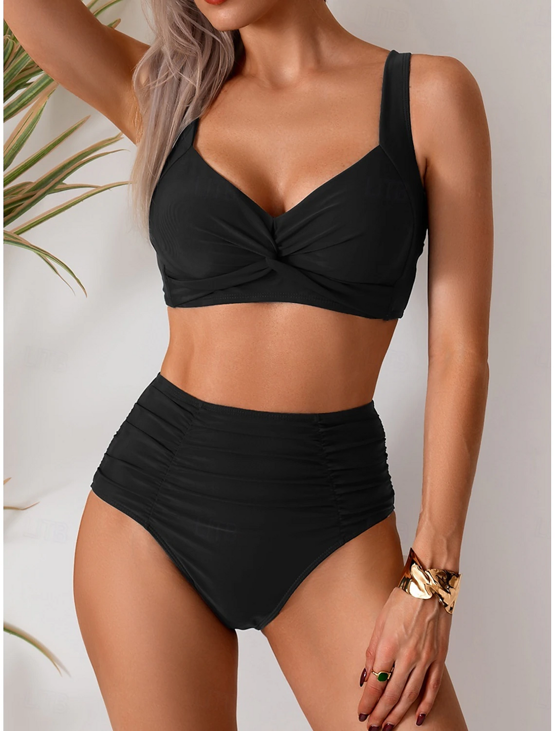 Daniela - Bikini de tejido con pliegues