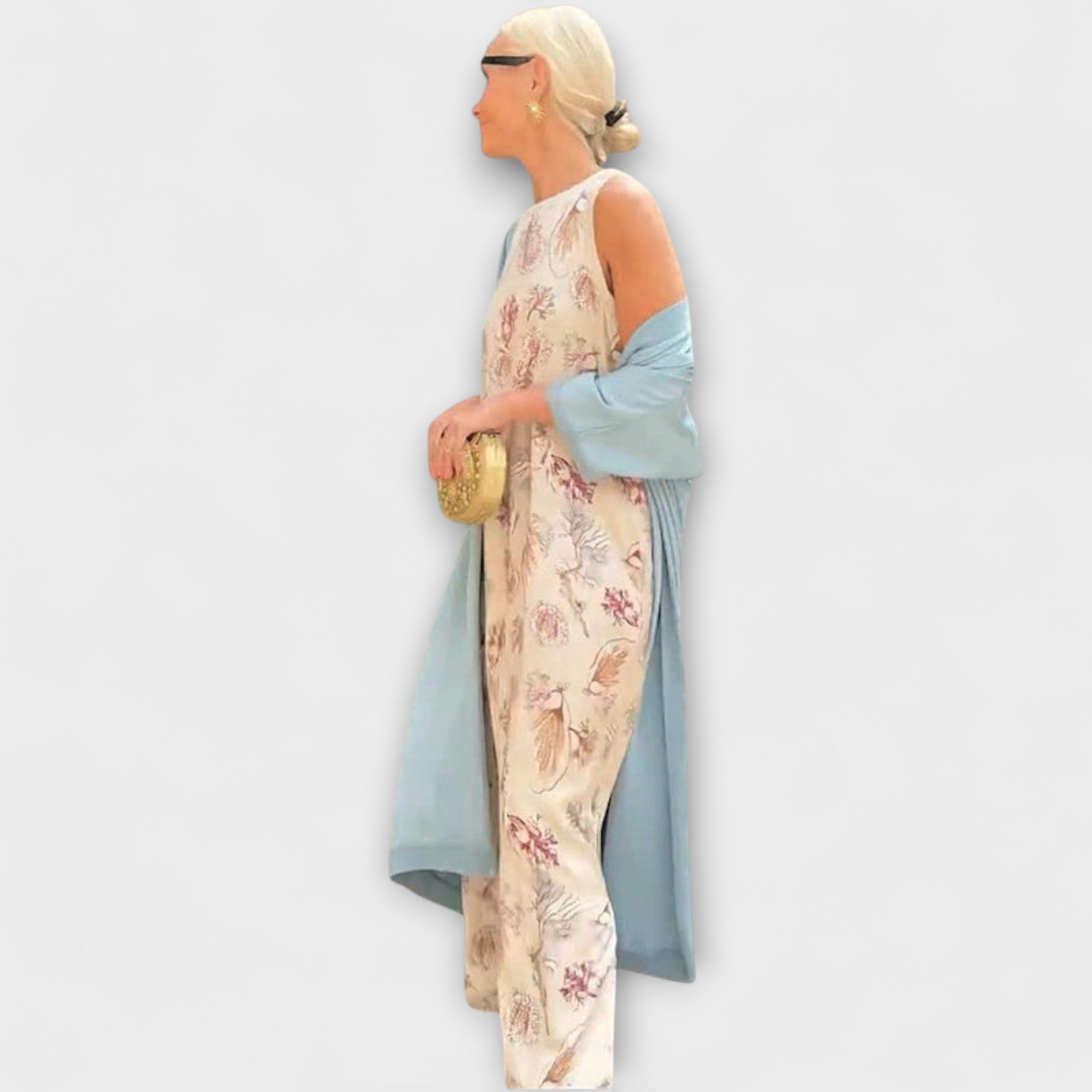 Julia – Vestido maxi con chaqueta a juego