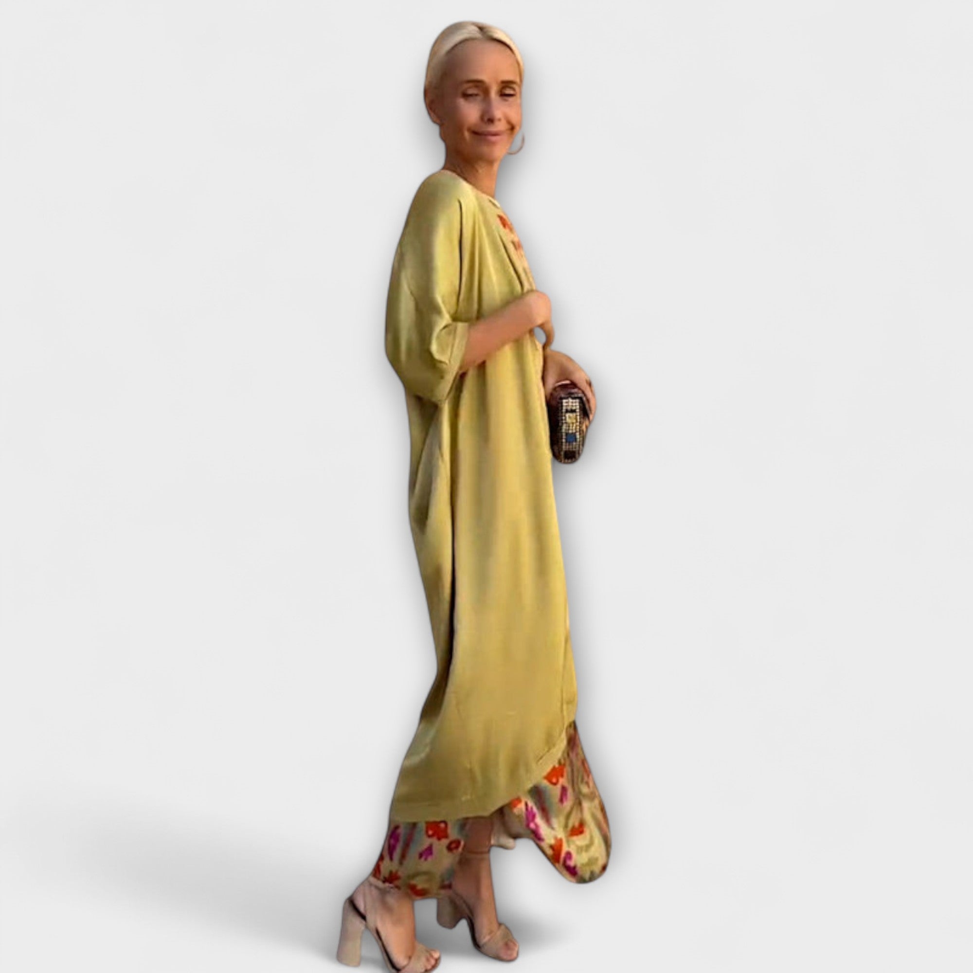 Julia – Vestido maxi con chaqueta a juego